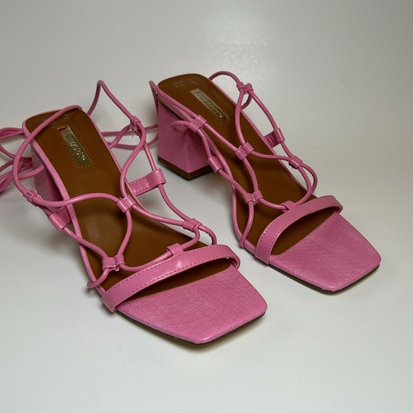 Pink Straps Heels - Picture 2 of 10